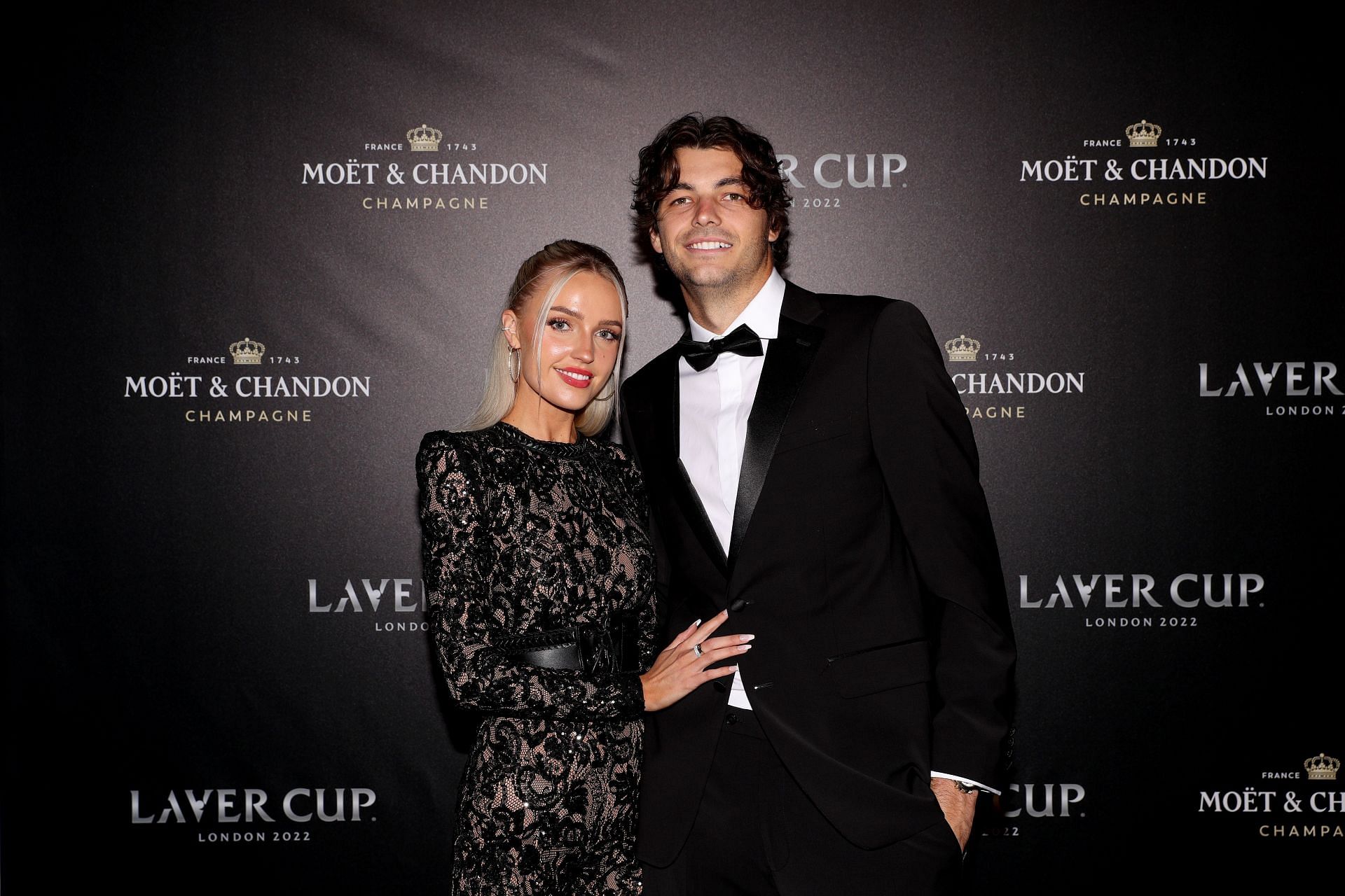 Taylor Fritz with his girlfriend Morgan Riddle (Source: Getty)