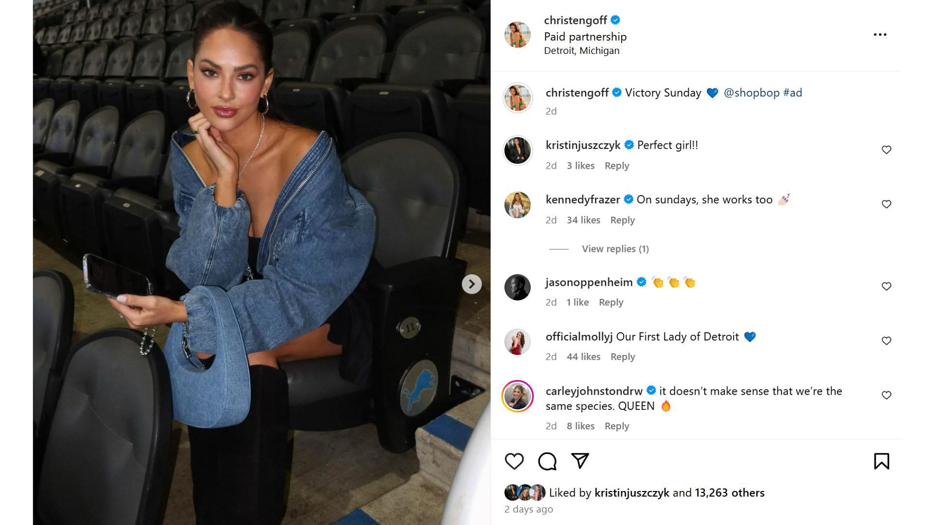 Kyle Juszczyk&#039;s wife Kristin impressed with Jared Goff&#039;s wife Christen Harper [Image credit: @christengoff IG]