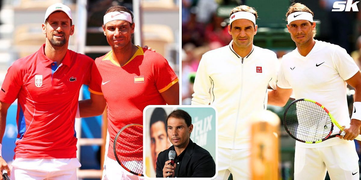 Rafael Nadal rates his rivalry with Roger Federer higher than his competition with Novak Djokovic (Source: Getty)