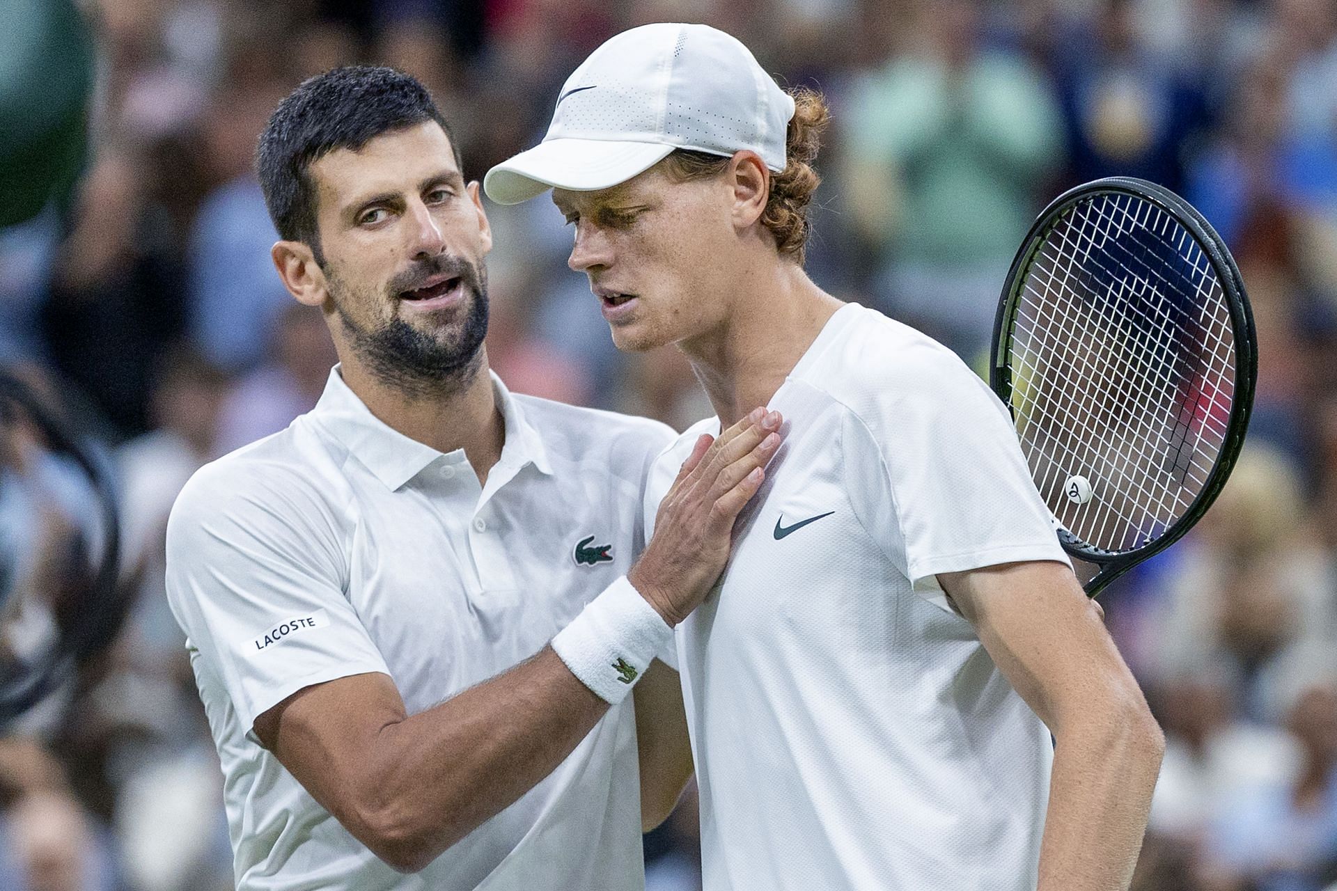 Novak Djokovic and Jannik Sinner (Source: Getty)