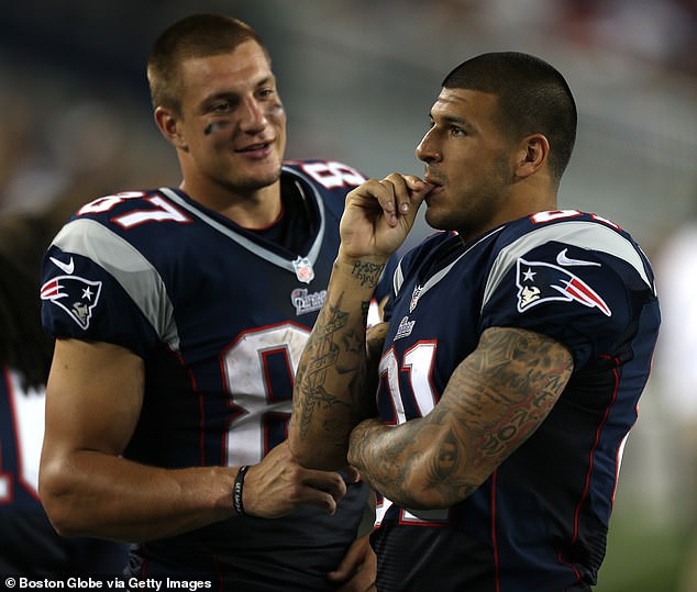 Rob Gronkowski and Aaron Hernandez were teammates on the New England Patriots