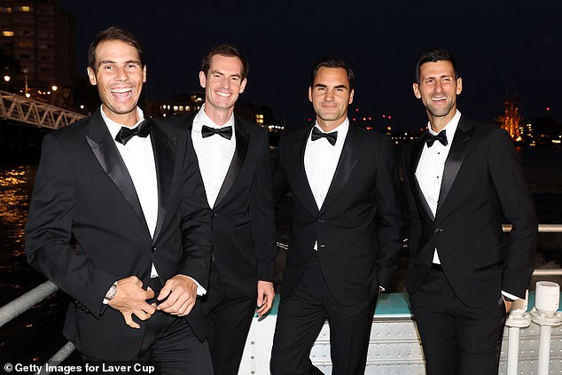 The Big Four... Nadal, Murray, Federer and - last-man standing - Novak Djokovic