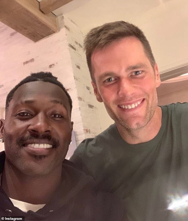 Antonio Brown has suggested he and former teammate Tom Brady have buried the hatchet