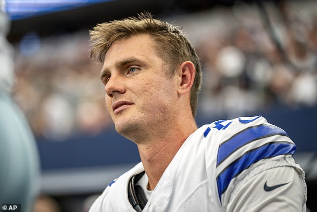 Dallas Cowboys kicker Brandon Aubrey missed Wednesday's practice because of a civic duty