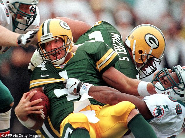 The three-time MVP spent 16 seasons in Green Bay, winning the Super Bowl in 1997