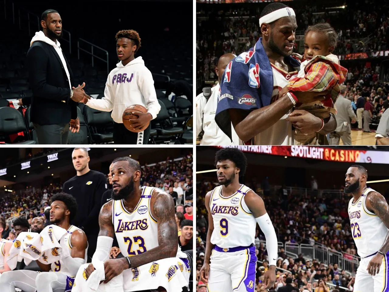 WATCH: LeBron James and Bronny James script history, become first father-son duo to play NBA game together