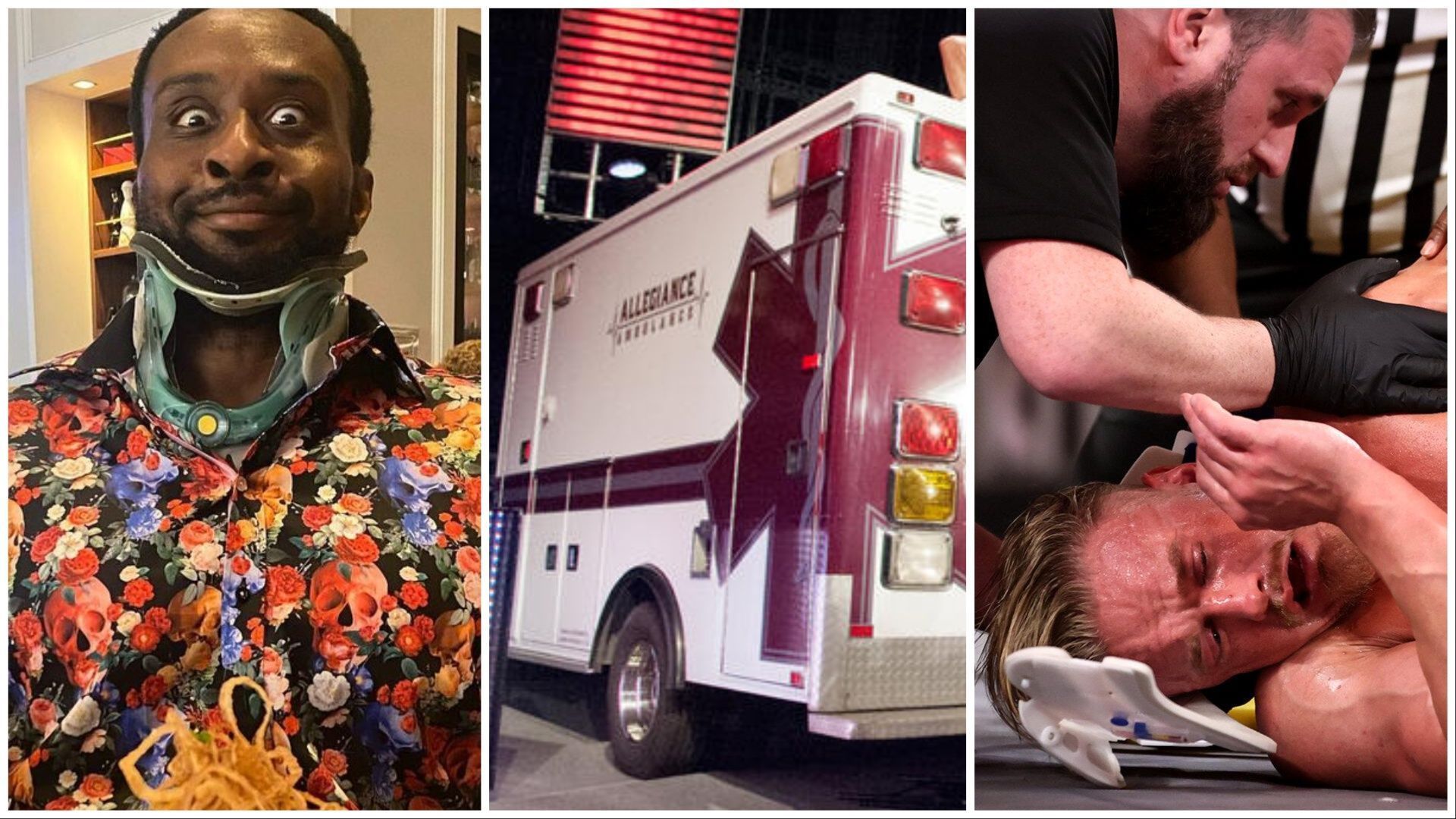 Big E and Ilja Dragunov suffered injuries in WWE. (Photos: Big E on IG and WWE.com)