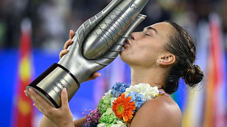 Sabalenka became the first player in tournament history to win three consecutive titles.