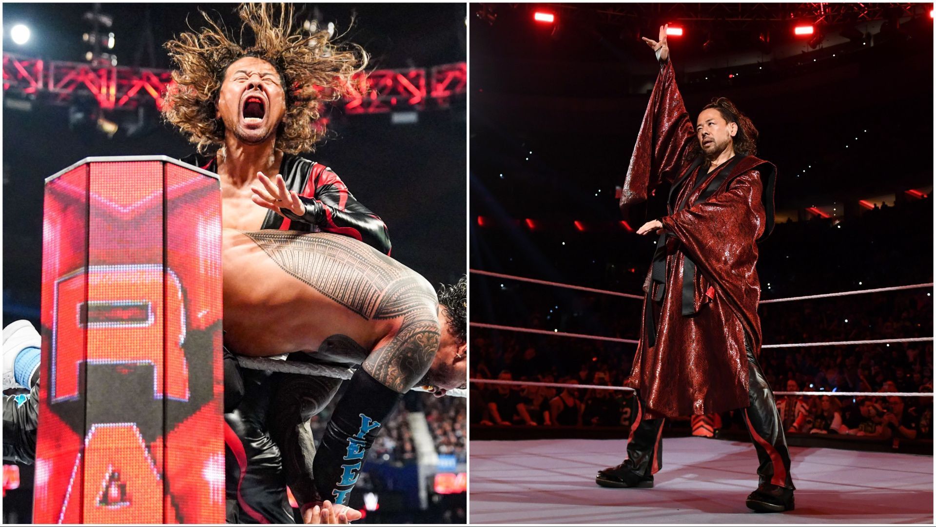 Shinsuke Nakamura in action on WWE RAW