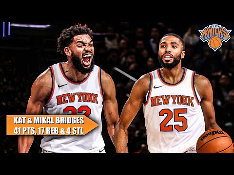 Karl-Anthony Towns & Mikal Bridges combine for 41 PTS in Knicks' preseason win 😤 | NBA Highlights - BVM Sports