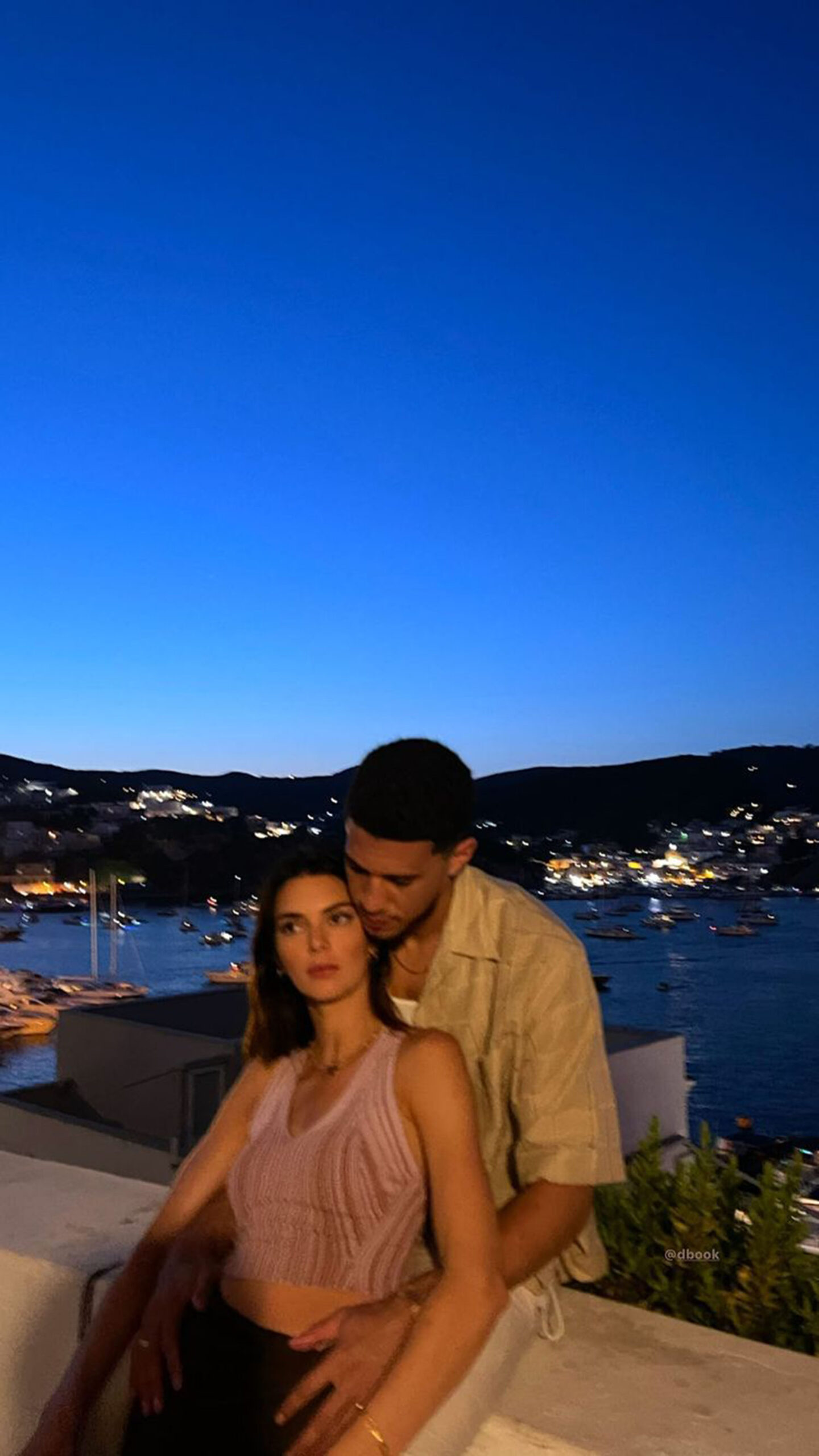 Kendall Jenner cozies up to her Olympian boyfriend, Devin Booker, in Italy.