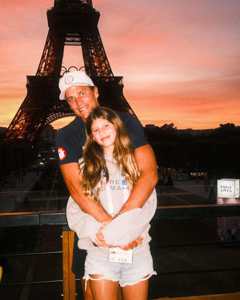 Tom Brady showed off his "once in a lifetime" Paris trip with daughter Vivian via Instagram Wednesday.