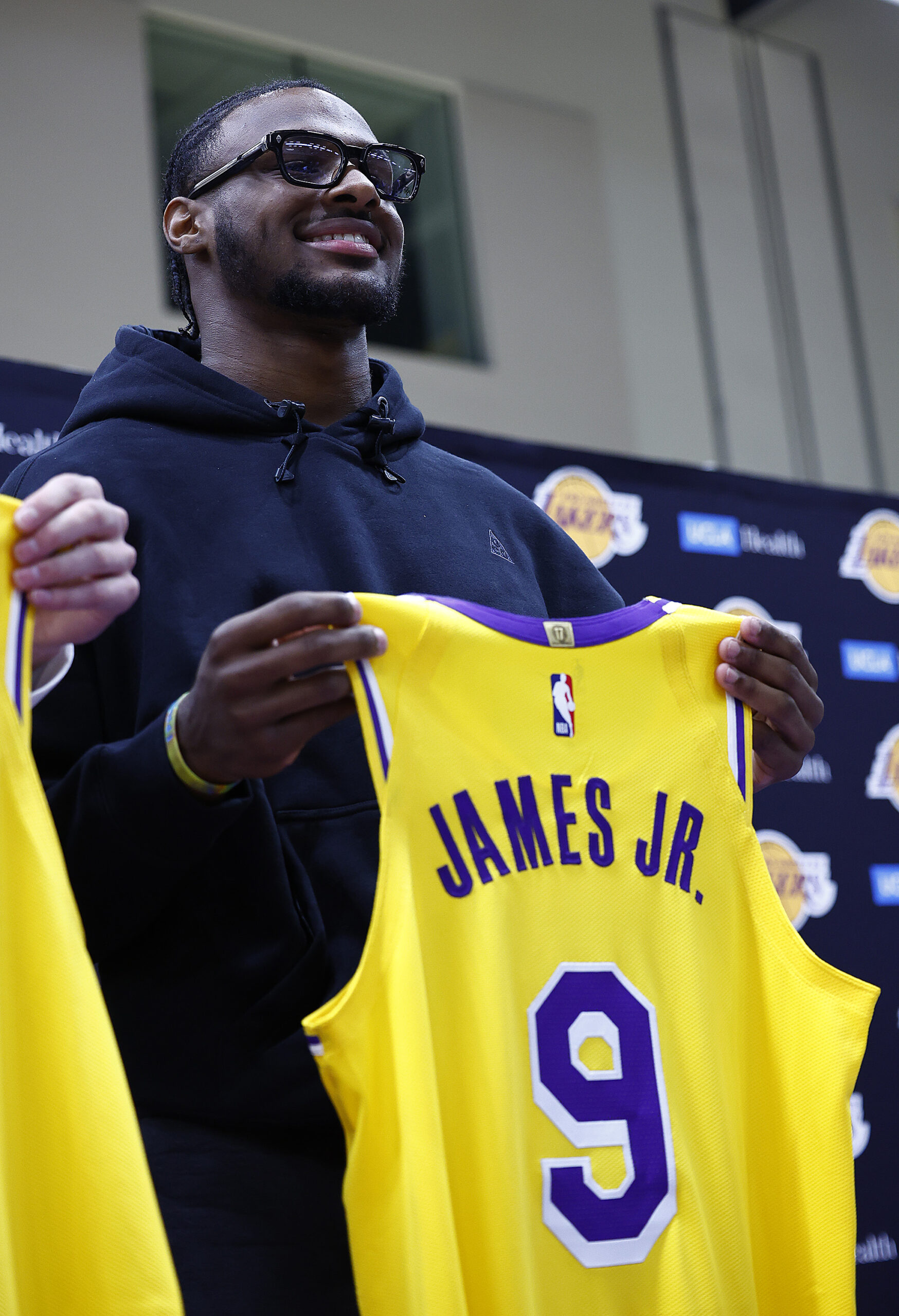 Bronny is following in the footsteps of his father with James Jr. on his jersey